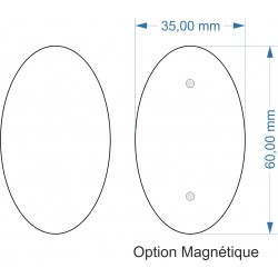 Ovale 60x35