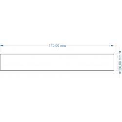 Socle 20x140mm