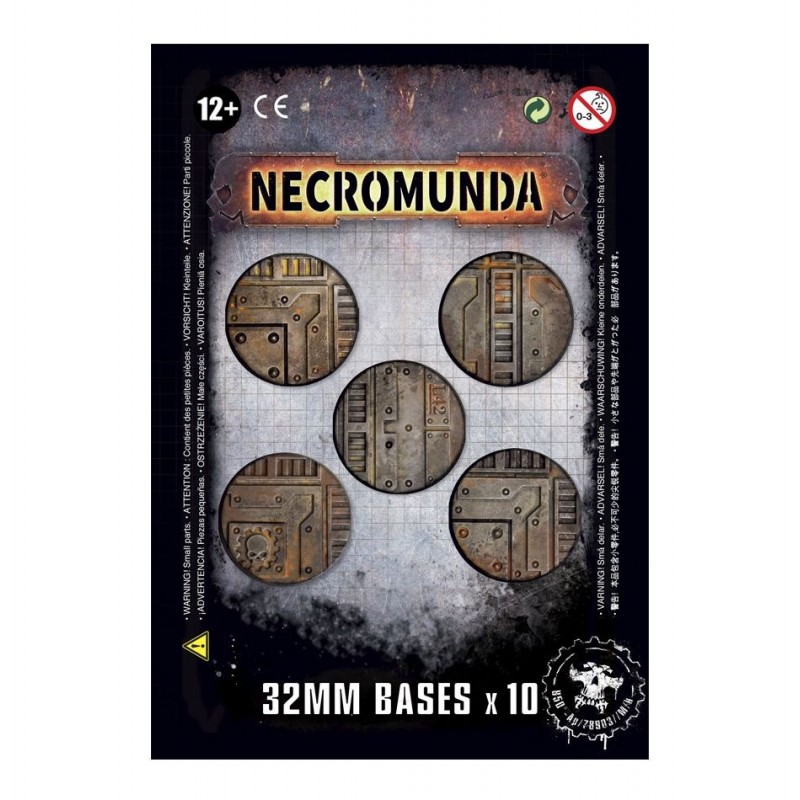 Socles Necromunda de 32mm (X10)             