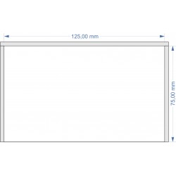 Plateau de mouvement 125x75mm