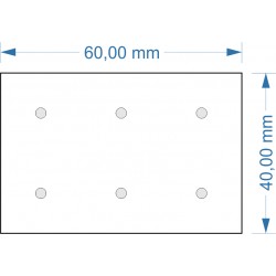 Socle 40x60mm super magnétique