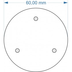 Socle rond diamètre 60mm...