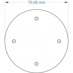 Socle rond diamètre 70mm...