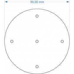 Socle rond diamètre 90mm...