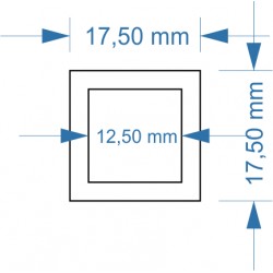 Bague 12.5x12.5mm vers...