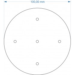 Socle rond diamètre 100mm...