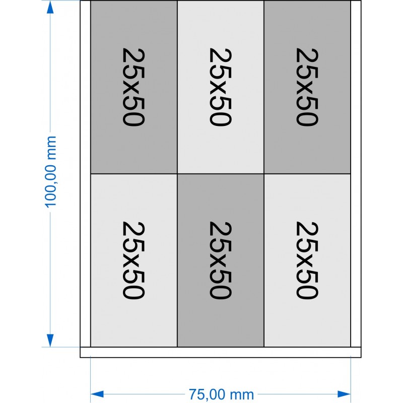 Plateau de mouvement 75x100mm