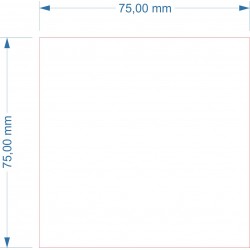 Socle 75x75mm