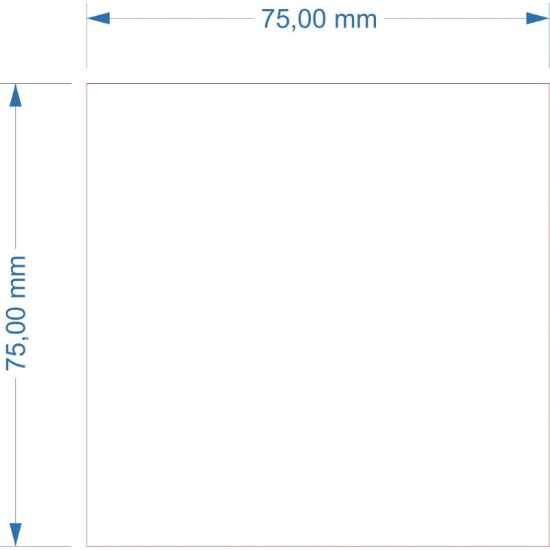 Socle 75x75mm