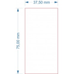 Socle 37.5x75mm