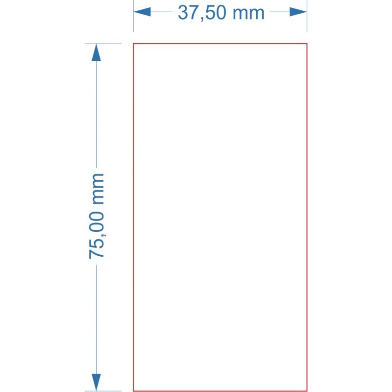 Socle 37.5x75mm