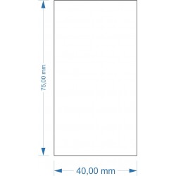 Socle 40x75mm