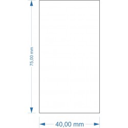 Socle 40x75mm