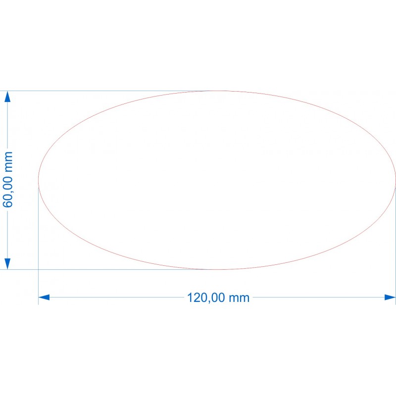 Ovale 120x60