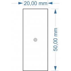 Socle 20x50mm magnétique