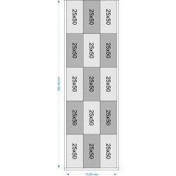 Plateau de mouvement 75x250mm