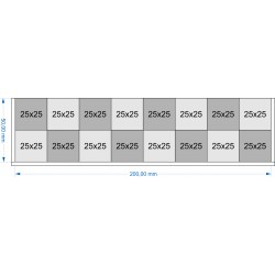 Plateau de mouvement 200x50mm