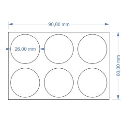 Plateau 90x60 - 6 Socles...