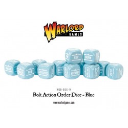 Bolt Action Orders Dice - Blue (12)