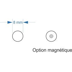 Socle rond diamètre 8mm