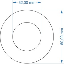 Adaptateur diamètre 32mm...