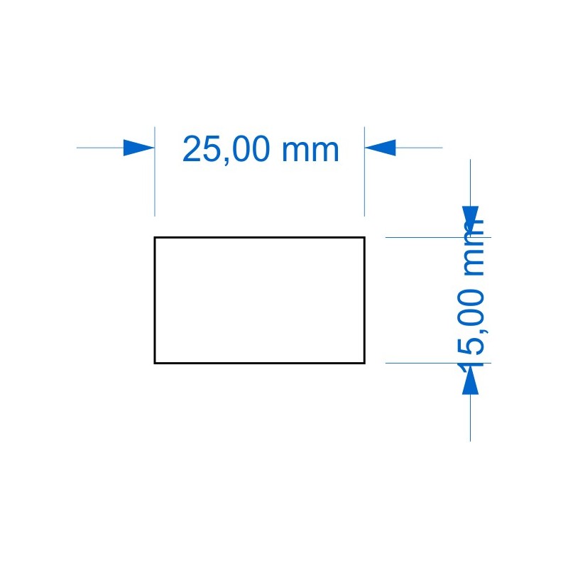 Socle 15x25mm