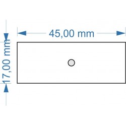 Socle 17x45mm magnétique
