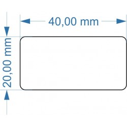 Socle 20x40mm arrondi...