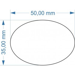 Socle ovale 50x35mm...