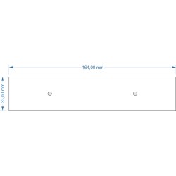 Socle 164x33mm magnétique