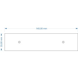 Socle 140x33mm magnétique