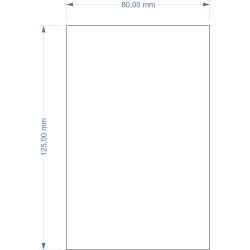 Socle 80x125mm