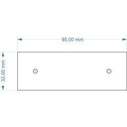 Socle 95x33mm magnétique