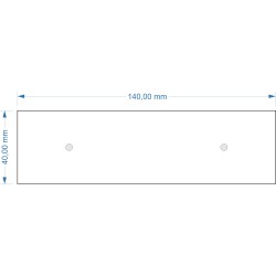 Socle 140x40mm magnétique