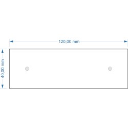 Socle 120x40mm magnétique