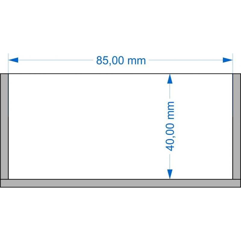 Plateau de mouvement 85x40mm