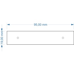 Socle 95x19mm magnétique