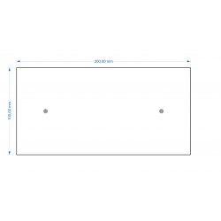 Socle 100x200mm