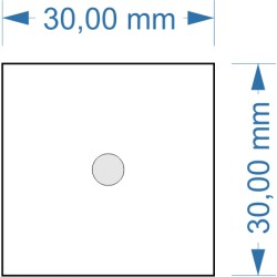 Socle 30x30mm Super magnétique