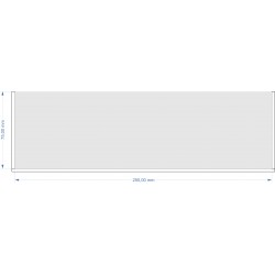 Plateau de mouvement 250x75mm