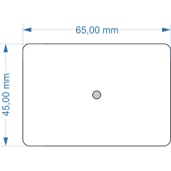 Socle 45x65mm angles...
