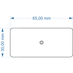 Socle 30x65mm angles...