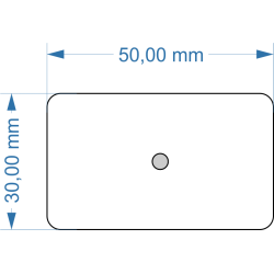 Socle 30x50mm angles...