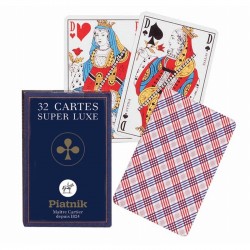 Jeu de 32 cartes françaises...