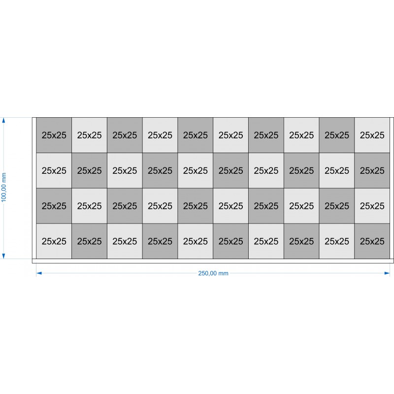 Plateau de mouvement 250x100mm Plateau de mouvement 250x100mm