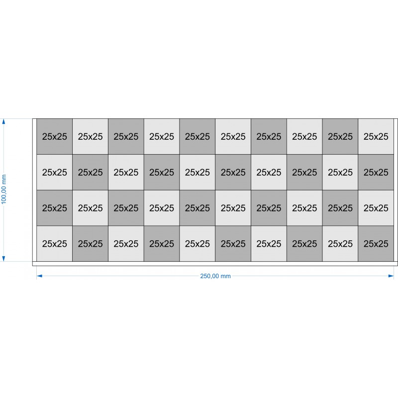 Plateau de mouvement 250x100mm