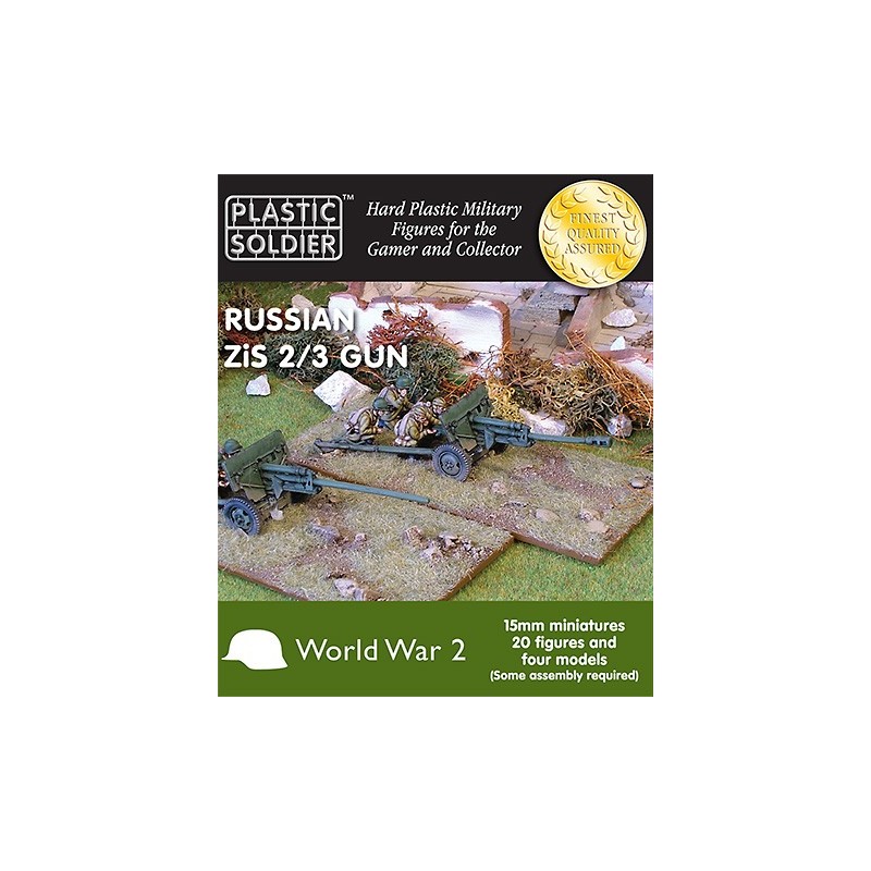 15mm Russian Zis 2 And 3 Anti Tank/Field Gun 15mm Russian Zis 2 And 3 Anti Tank/Field Gun