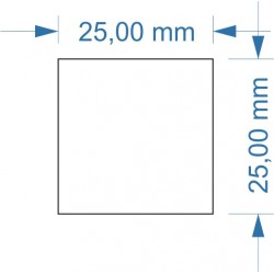 Aimant 25 x 25 adhésif