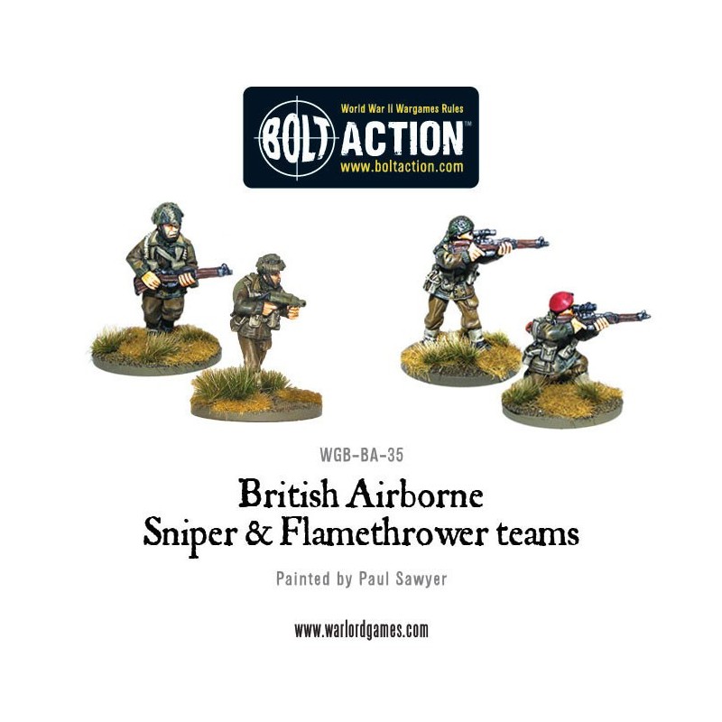 British Airborne Flamethrower and sniper teams British Airborne Flamethrower and sniper teams