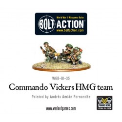 Commando Vickers HMG team